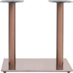 vidaXL Bistrotafelpoot 70x40x72 cm roestvrij staal messingkleurig