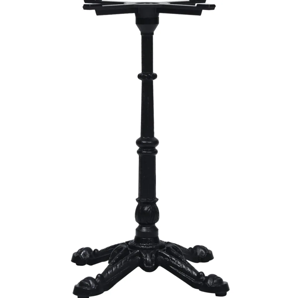 vidaXL Bistrotafelpoot 52x52x72 cm gietijzer zwart