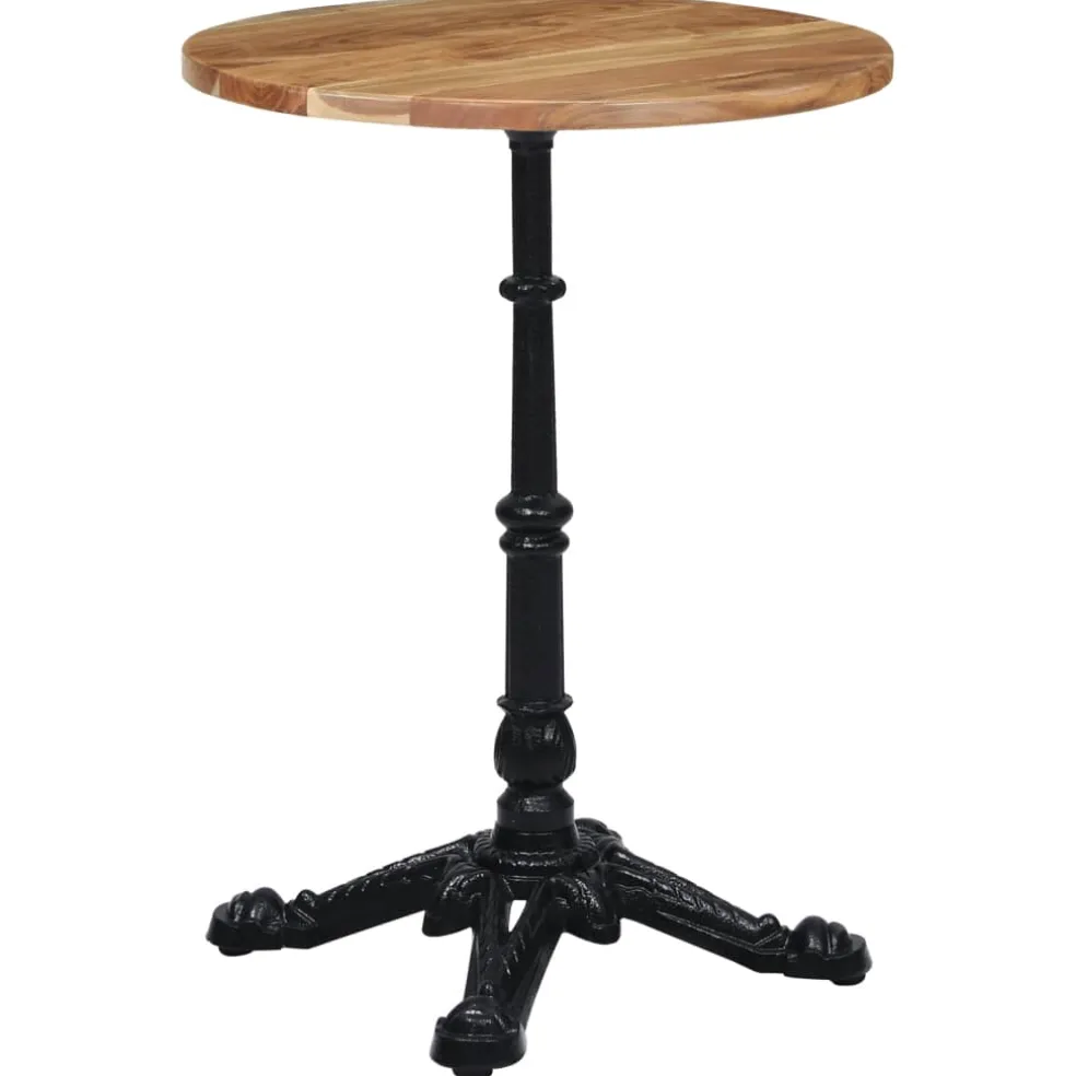 vidaXL Bistrotafelpoot 52x52x72 cm gietijzer zwart