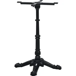 vidaXL Bistrotafelpoot 52x52x72 cm gietijzer zwart