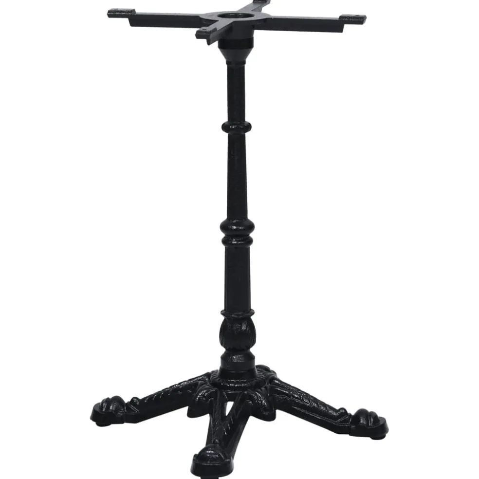 vidaXL Bistrotafelpoot 52x52x72 cm gietijzer zwart