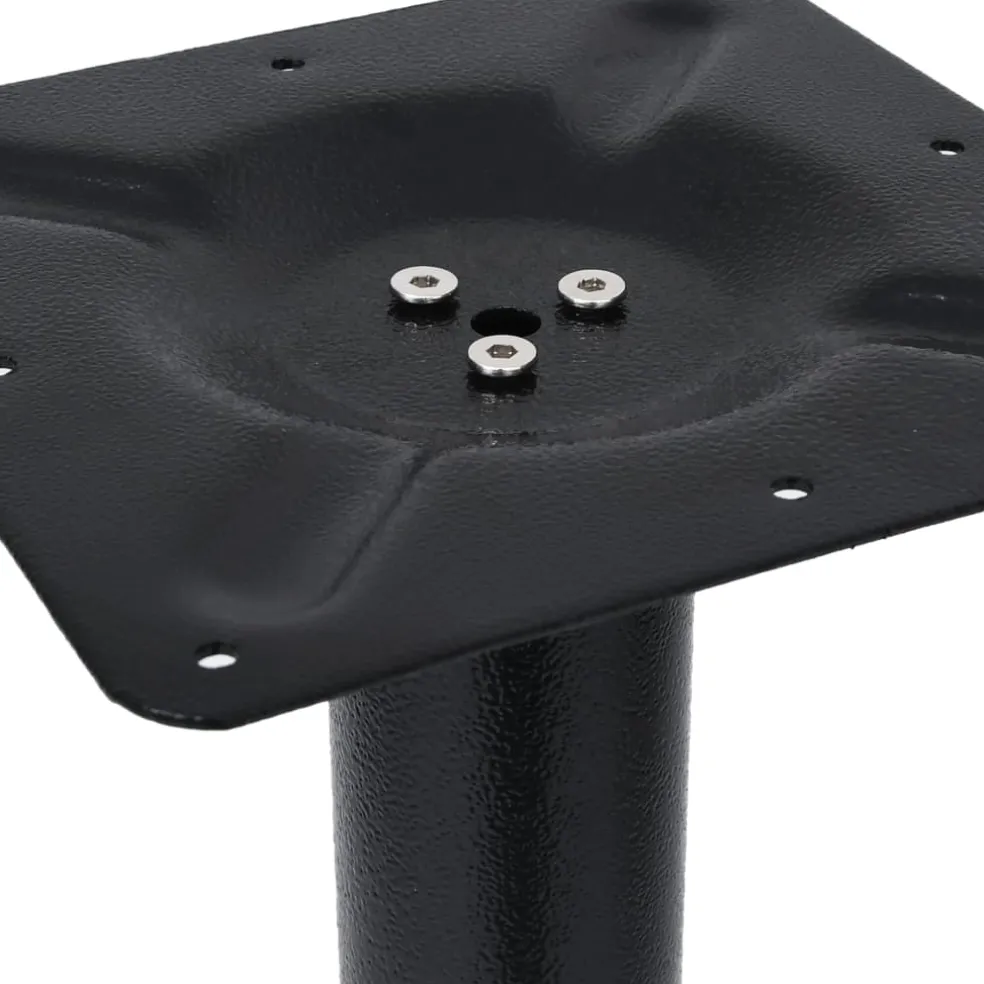 vidaXL Bistrotafelpoot 52x52x72 cm gietijzer zwart