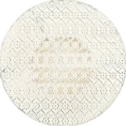 vidaXL Bistrotafel vintage stijl rond 40x70 cm metaal wit
