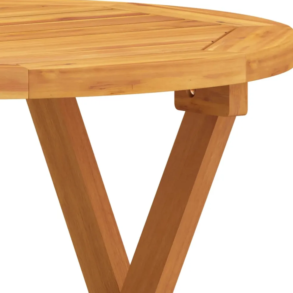 vidaXL Bistrotafel Ø46x47 cm massief acaciahout