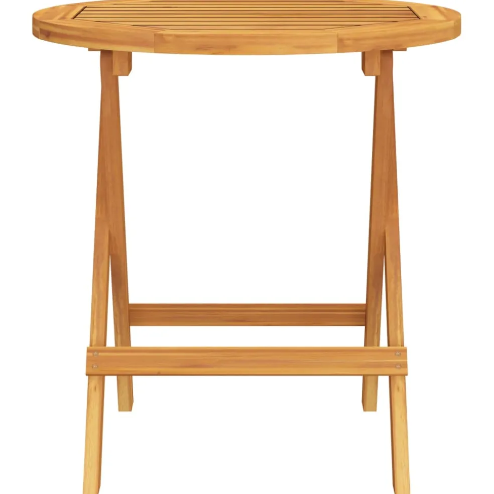 vidaXL Bistrotafel Ø46x47 cm massief acaciahout