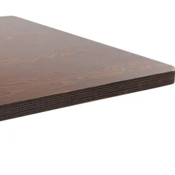 vidaXL Bistrotafel 80x80 cm MDF donkerbruin