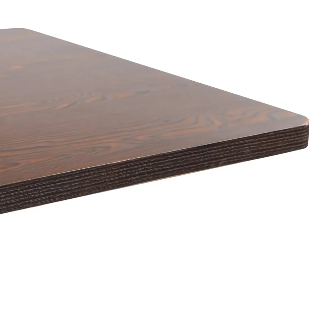 vidaXL Bistrotafel 80x80 cm MDF donkerbruin