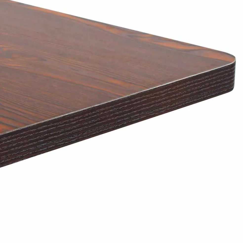 vidaXL Bistrotafel 50x50 cm MDF donkerbruin