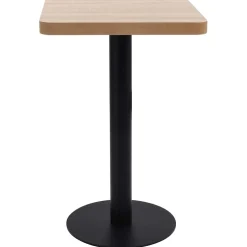 vidaXL Bistrotafel 50x50 cm MDF lichtbruin