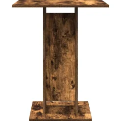 vidaXL Bistrotafel 60x60x75 cm bewerkt hout gerookt eikenkleurig