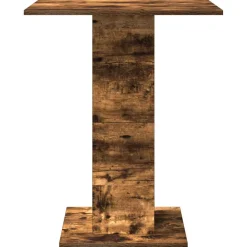 vidaXL Bistrotafel 60x60x75 cm bewerkt hout gerookt eikenkleurig