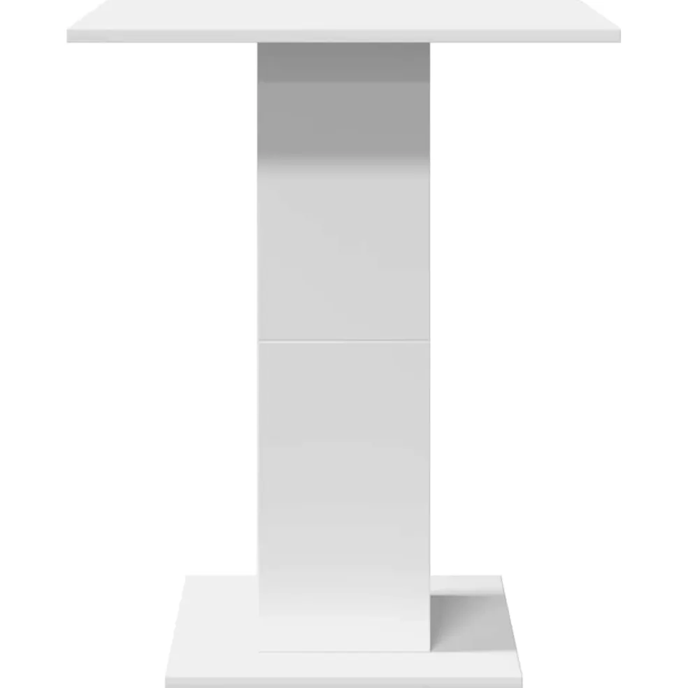 vidaXL Bistrotafel 60x60x75 cm bewerkt hout wit