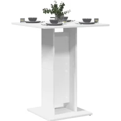 vidaXL Bistrotafel 60x60x75 cm bewerkt hout wit