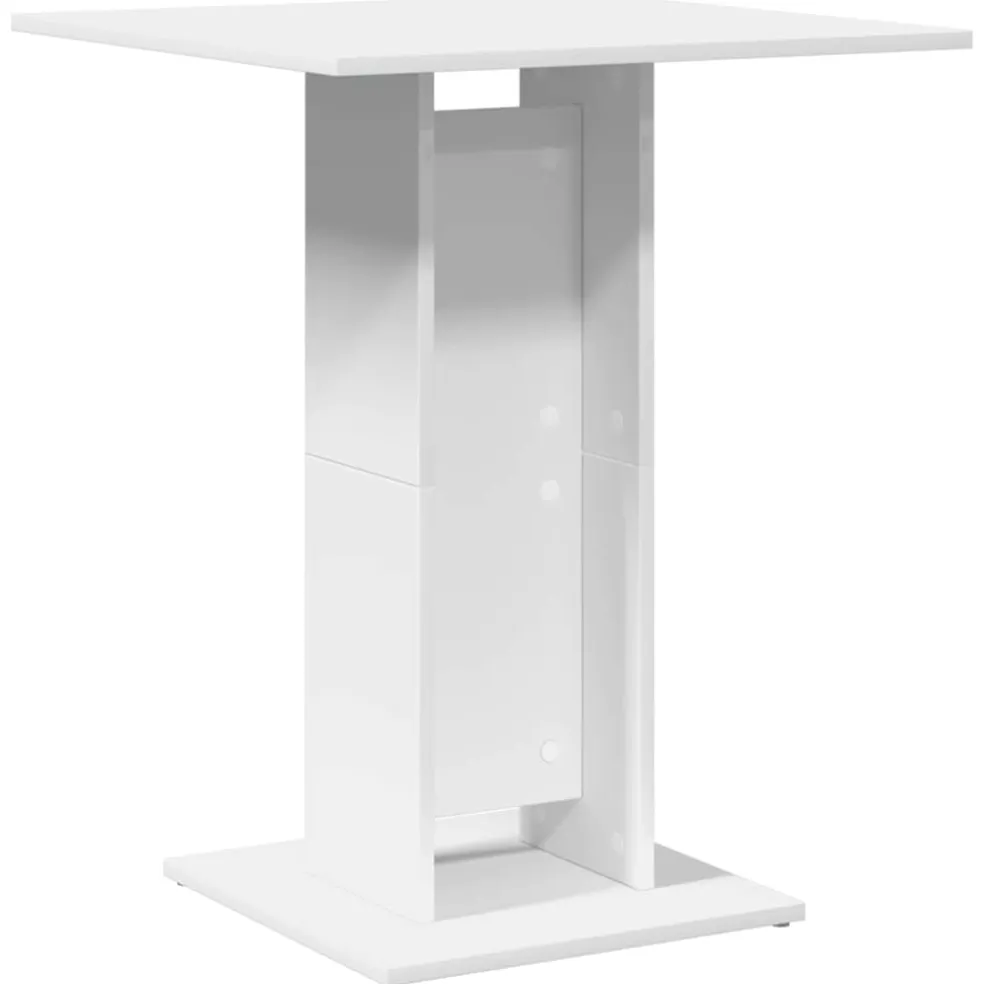 vidaXL Bistrotafel 60x60x75 cm bewerkt hout wit