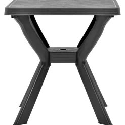 vidaXL Bistrotafel 70x70x72 cm kunststof antraciet
