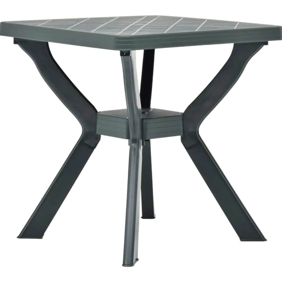 vidaXL Bistrotafel 70x70x72 cm kunststof groen