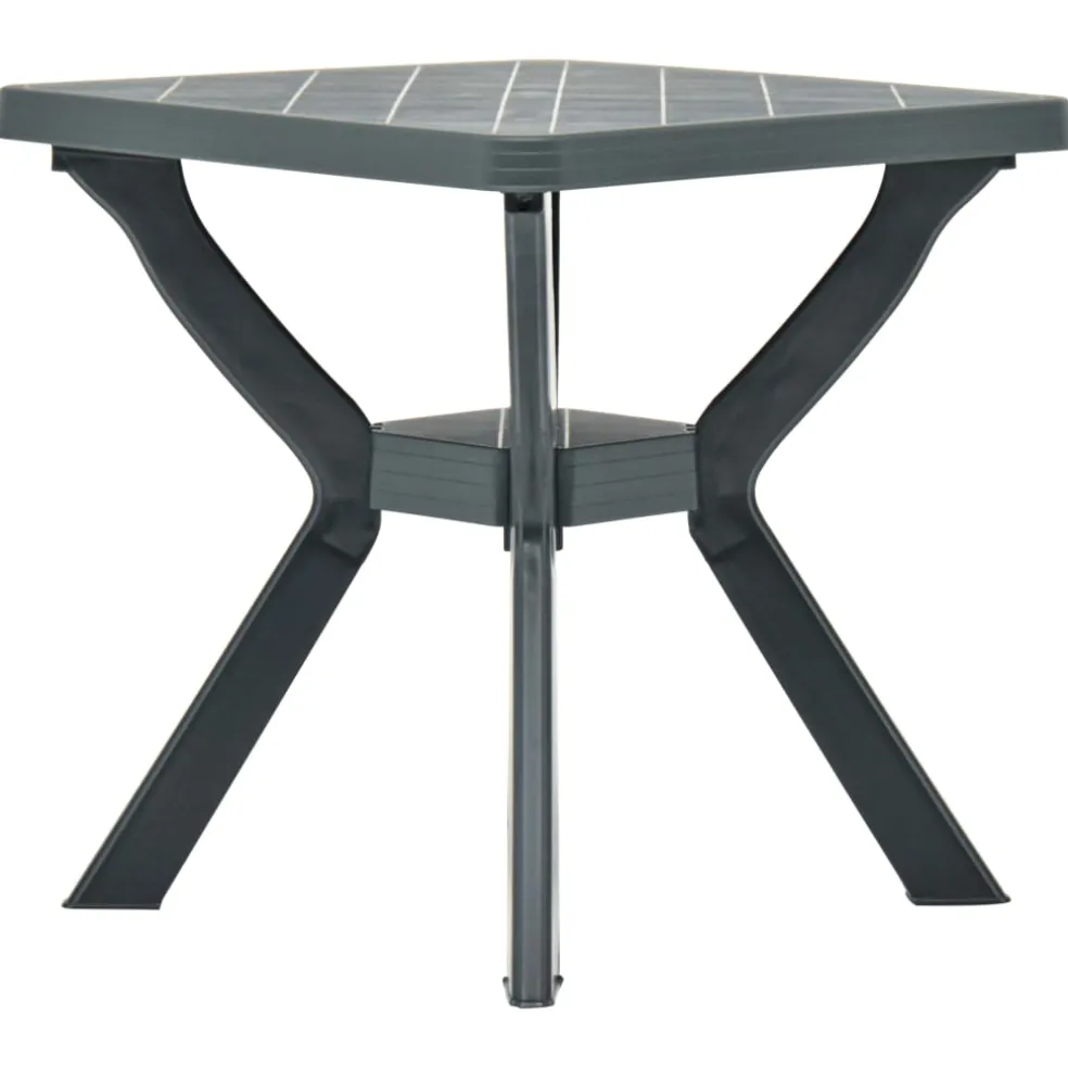 vidaXL Bistrotafel 70x70x72 cm kunststof groen