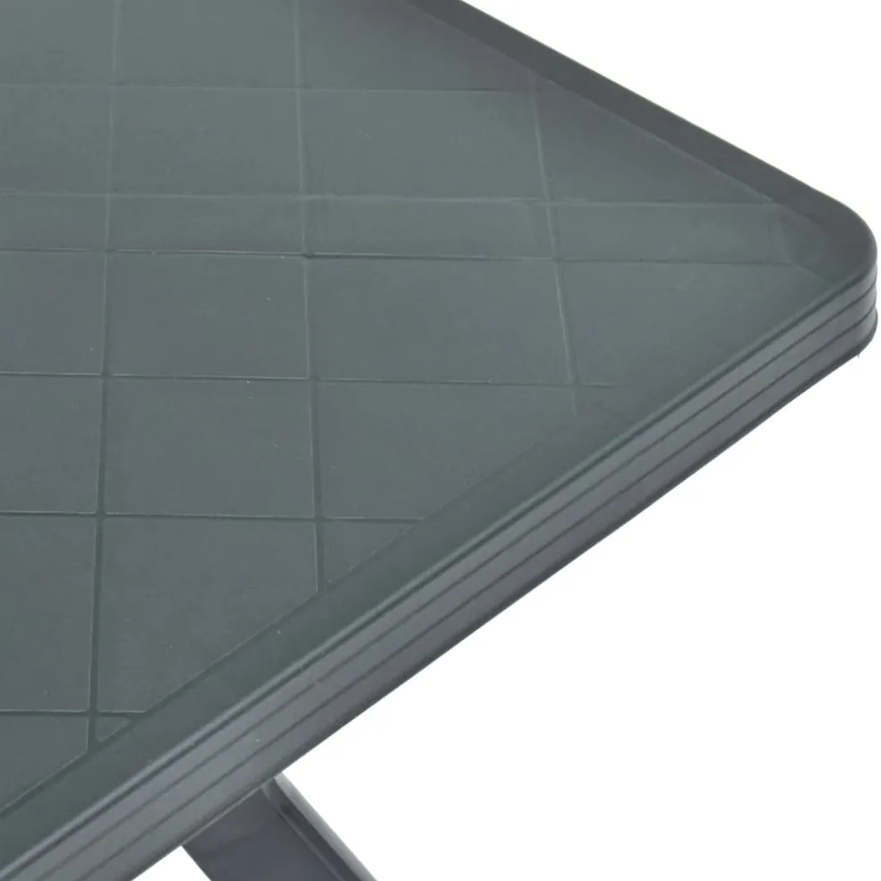 vidaXL Bistrotafel 70x70x72 cm kunststof groen