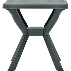 vidaXL Bistrotafel 70x70x72 cm kunststof groen