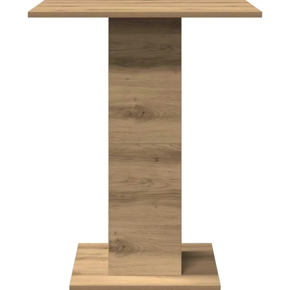vidaXL Bistrotafel 60x60x75 cm spaanplaat artisanaal eikenkleurig