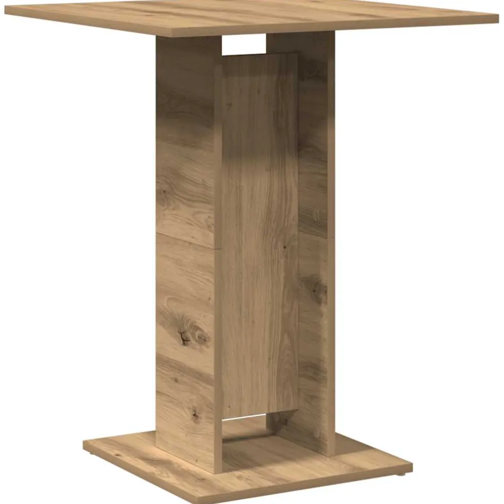 vidaXL Bistrotafel 60x60x75 cm spaanplaat artisanaal eikenkleurig