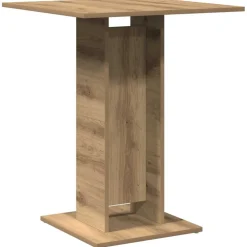 vidaXL Bistrotafel 60x60x75 cm spaanplaat artisanaal eikenkleurig
