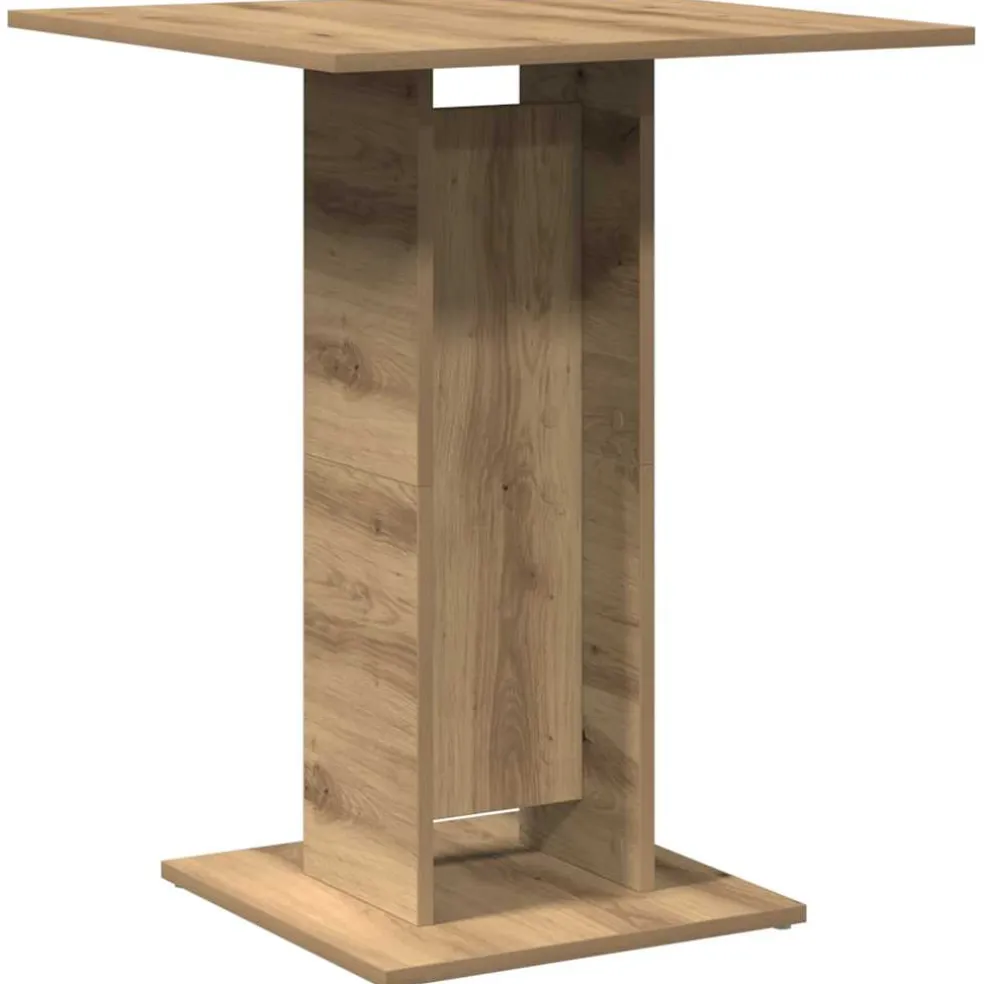vidaXL Bistrotafel 60x60x75 cm spaanplaat artisanaal eikenkleurig