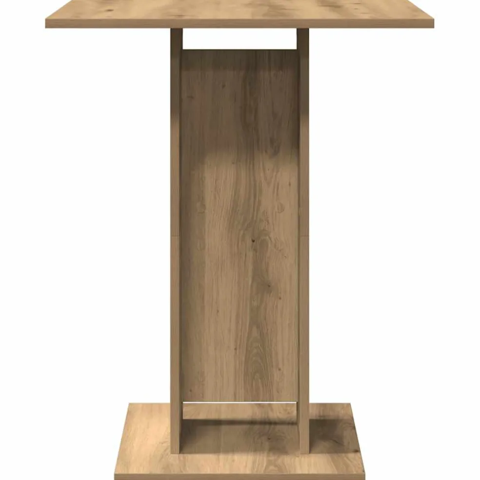 vidaXL Bistrotafel 60x60x75 cm spaanplaat artisanaal eikenkleurig