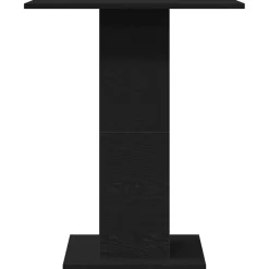 vidaXL Bistrotafel Zwart Eiken 60x60x75 cm Bewerkt Hout