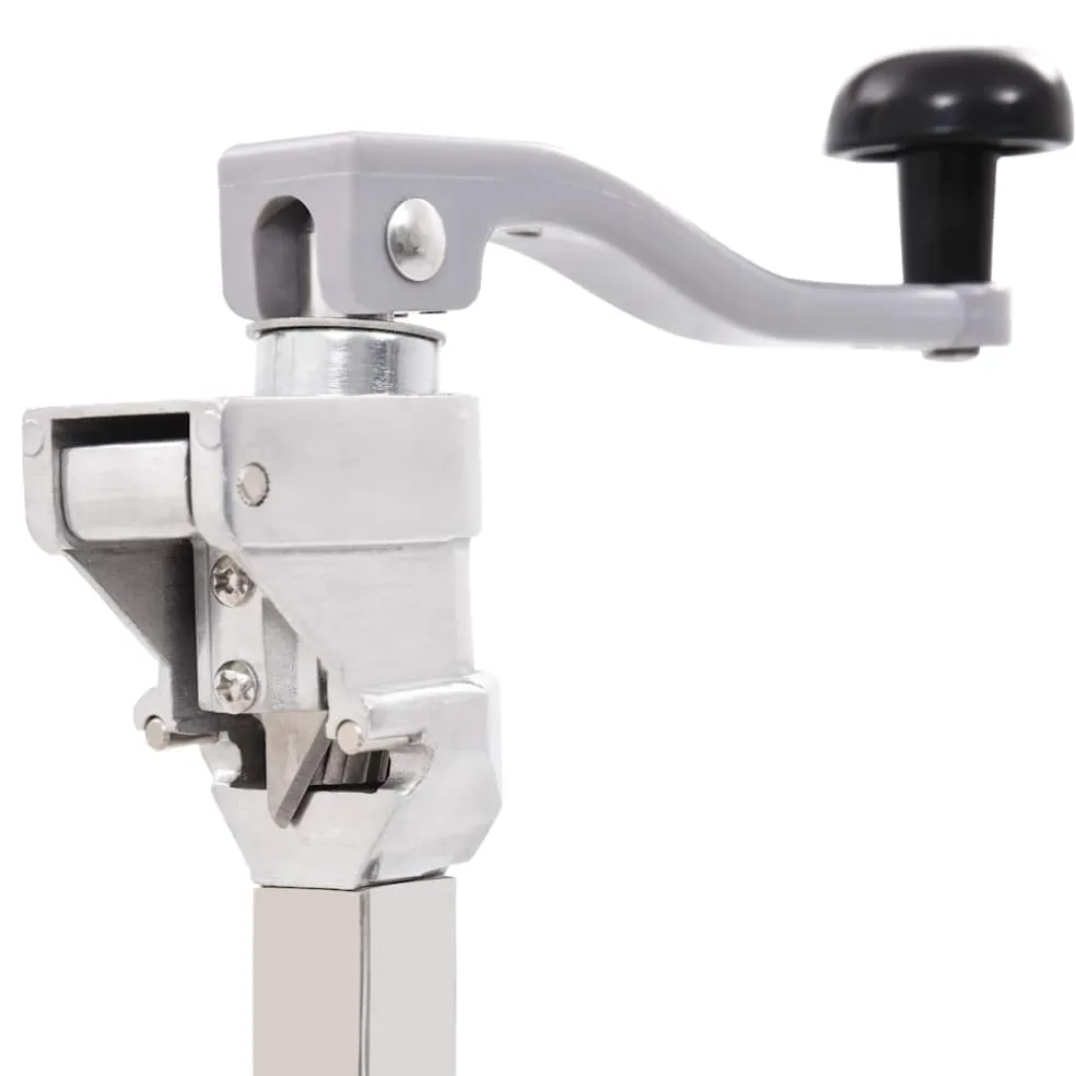 vidaXL Blikopener 70 cm aluminium en roestvrij staal zilverkleurig