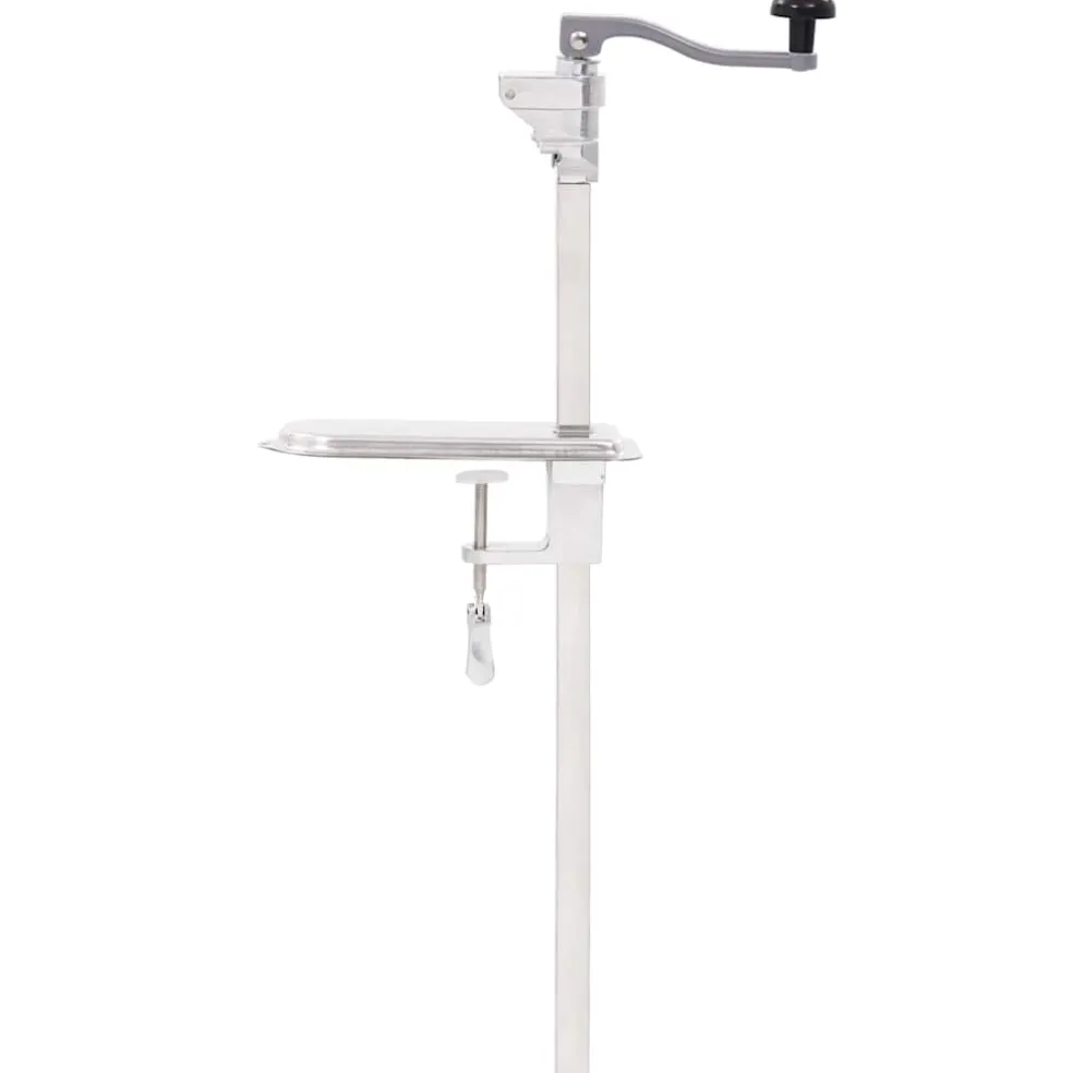 vidaXL Blikopener 70 cm aluminium en roestvrij staal zilverkleurig