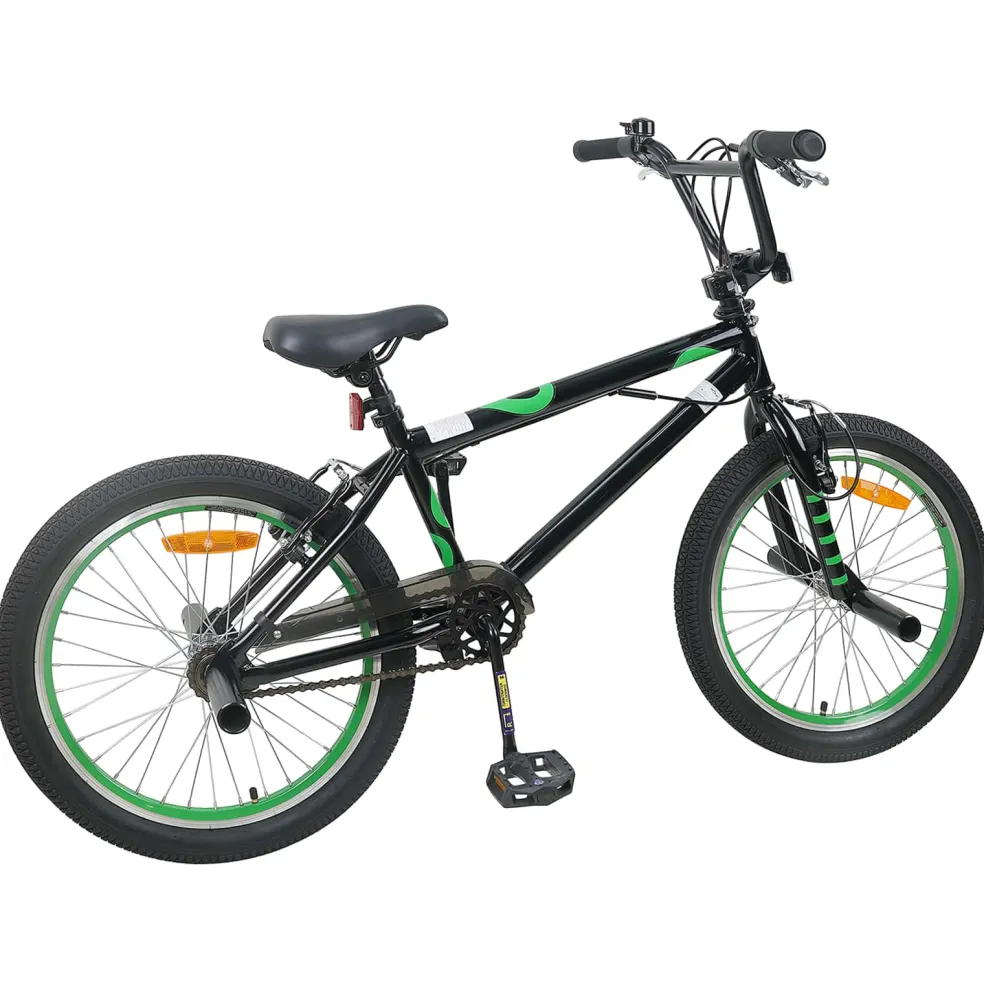 vidaXL BMX Fiets 20 Inch voor boven de 9 jaar Zwart