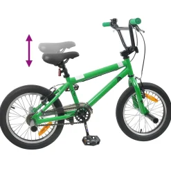 vidaXL BMX Fiets 20 Inch voor boven de 9 jaar Groen