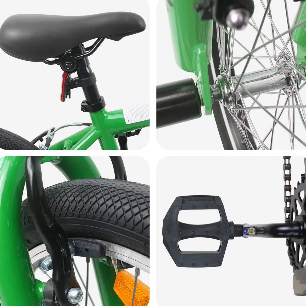 vidaXL BMX Fiets 20 Inch voor boven de 9 jaar Groen