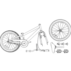vidaXL BMX Fiets 20 Inch voor boven de 9 jaar Wit