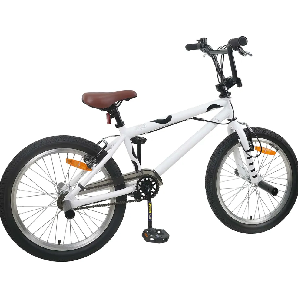 vidaXL BMX Fiets 20 Inch voor boven de 9 jaar Wit