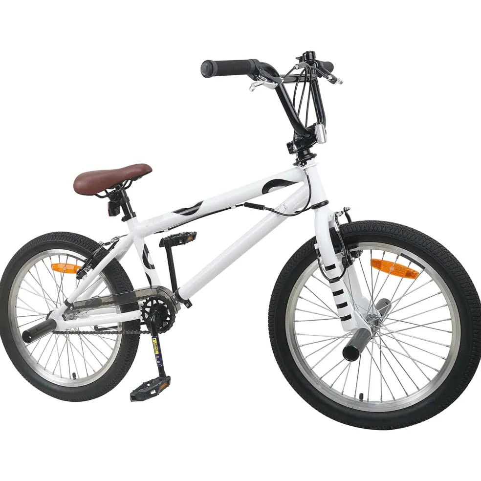 vidaXL BMX Fiets 20 Inch voor boven de 9 jaar Wit
