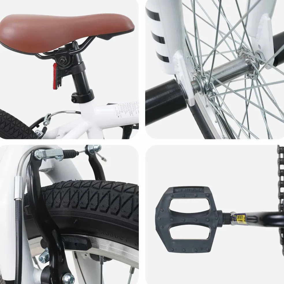 vidaXL BMX Fiets 20 Inch voor boven de 9 jaar Wit