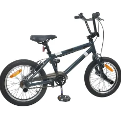 vidaXL BMX Fiets 16 Inch voor 5-8 jaar oud Donkergrijs