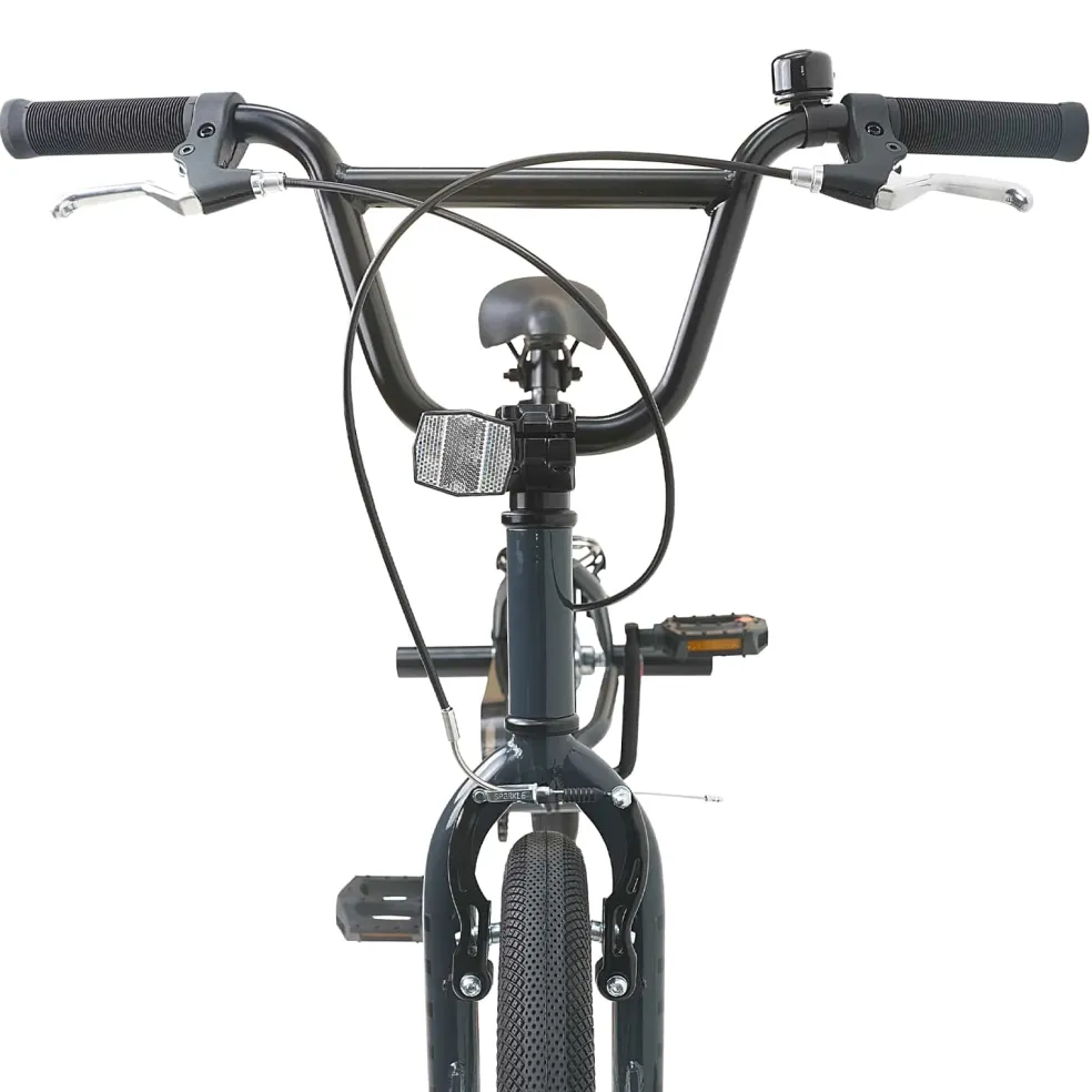 vidaXL BMX Fiets 16 Inch voor 5-8 jaar oud Donkergrijs
