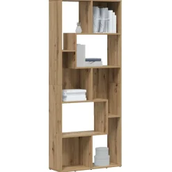 vidaXL Boekenkast Artisan Eiken 67x24x161 cm Bewerkt Hout