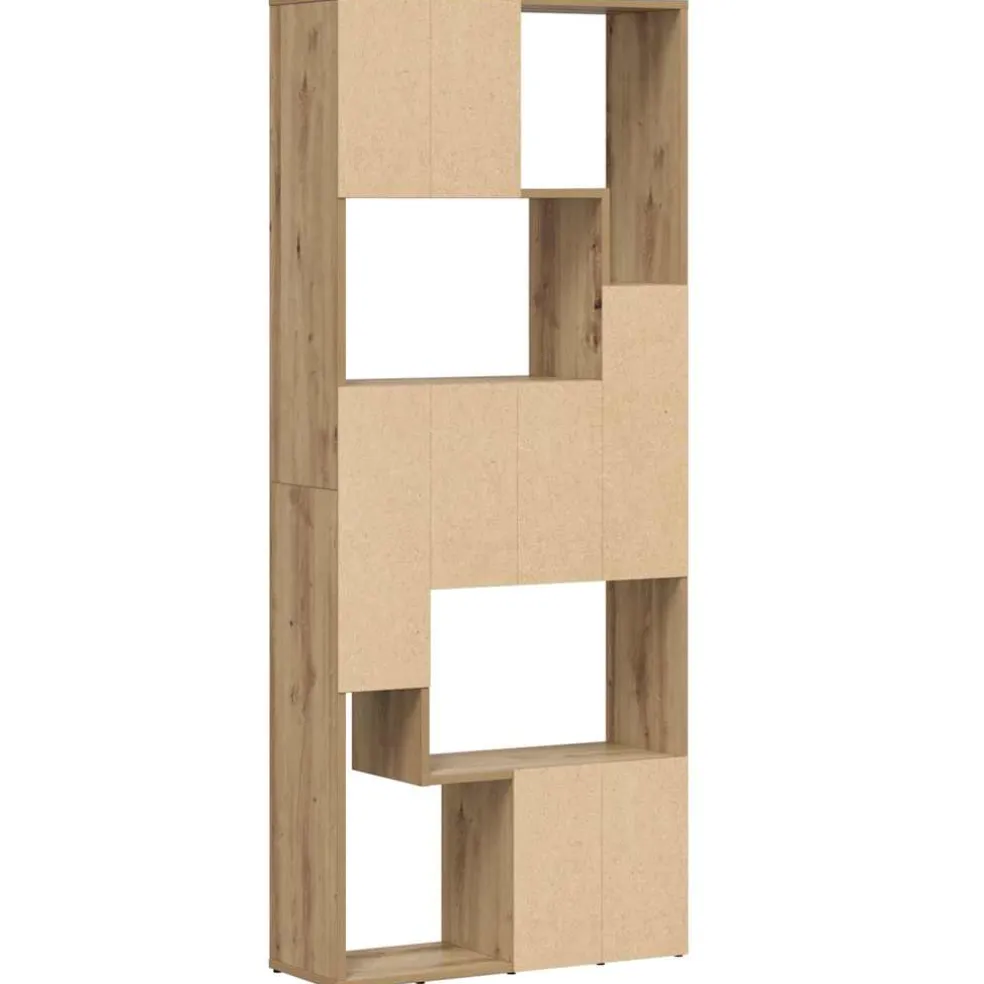 vidaXL Boekenkast Artisan Eiken 67x24x161 cm Bewerkt Hout