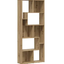 vidaXL Boekenkast Artisan Eiken 67x24x161 cm Bewerkt Hout