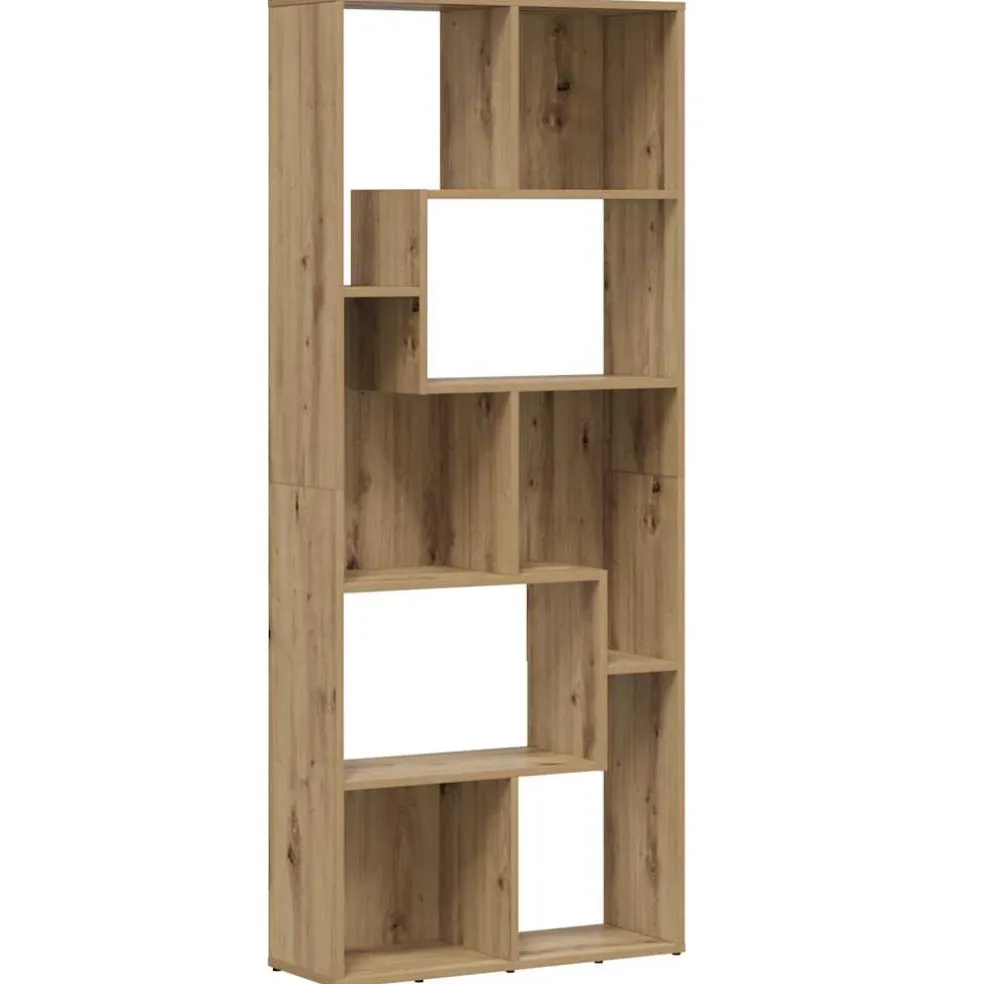 vidaXL Boekenkast Artisan Eiken 67x24x161 cm Bewerkt Hout