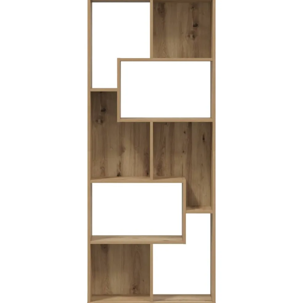 vidaXL Boekenkast Artisan Eiken 67x24x161 cm Bewerkt Hout