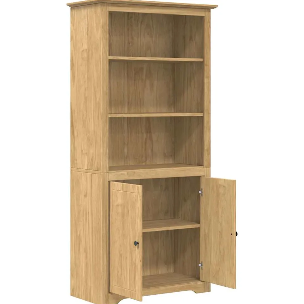 vidaXL Boekenkast BODO 3-laags 82 x 40 x 173 cm Bewerkt hout