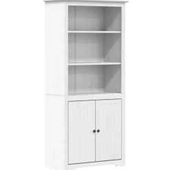 vidaXL Boekenkast BODO 82x40x173 cm massief grenenhout wit
