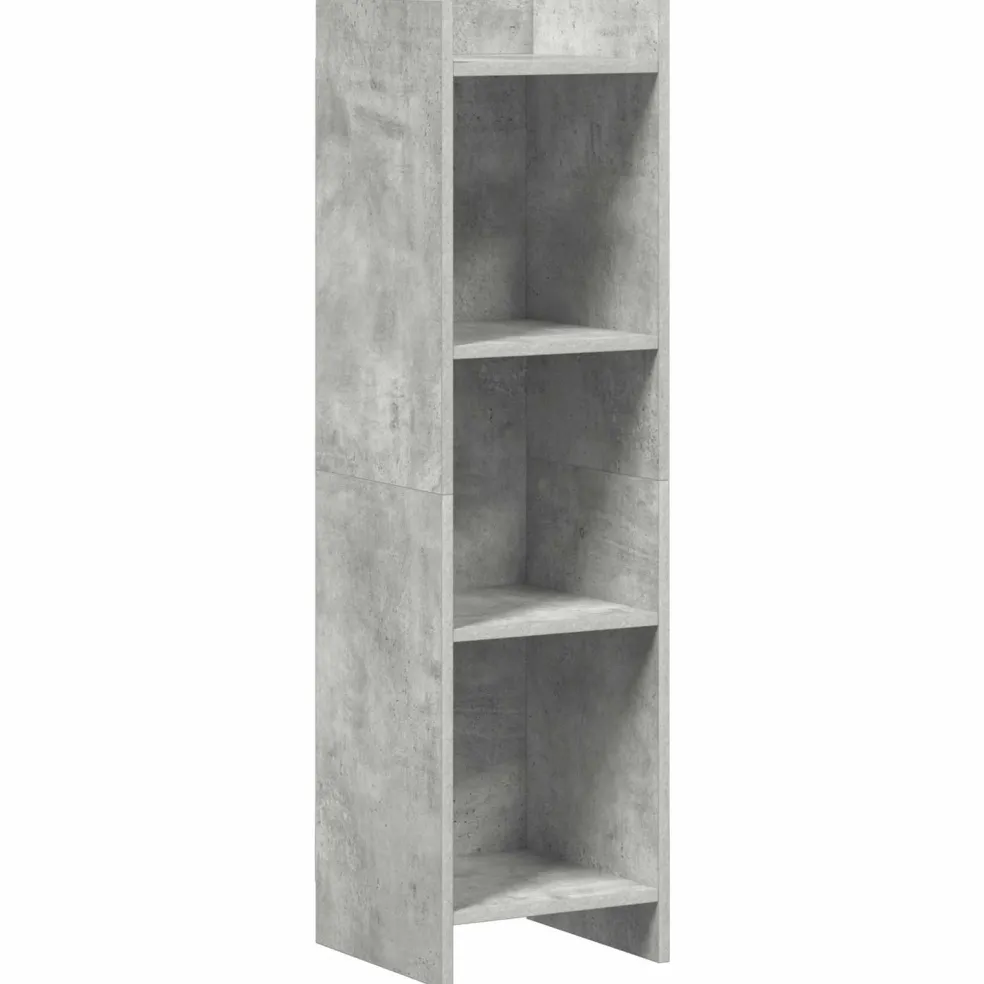 vidaXL Boekenkast Concerte Grijs 30 x 30 x 111 cm Bewerkt hout