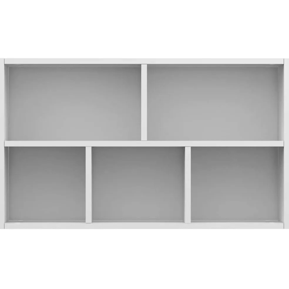 vidaXL Boekenkast/dressoir 50x25x80 cm bewerkt hout wit