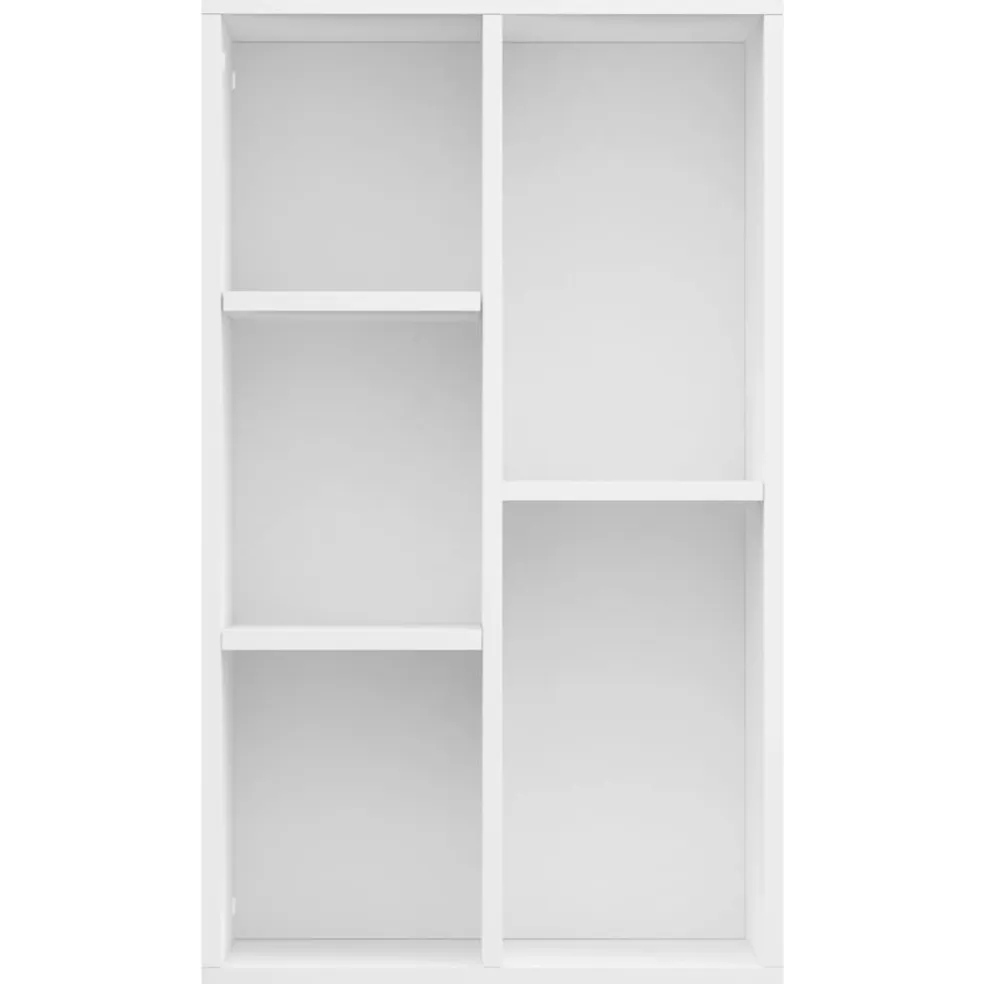 vidaXL Boekenkast/dressoir 50x25x80 cm bewerkt hout wit